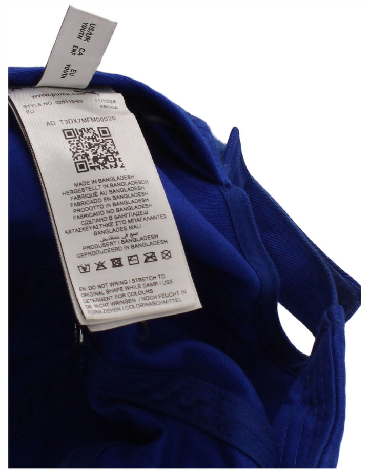 Puma Boys Graphic Baseball Cap One Size Blue Cotton