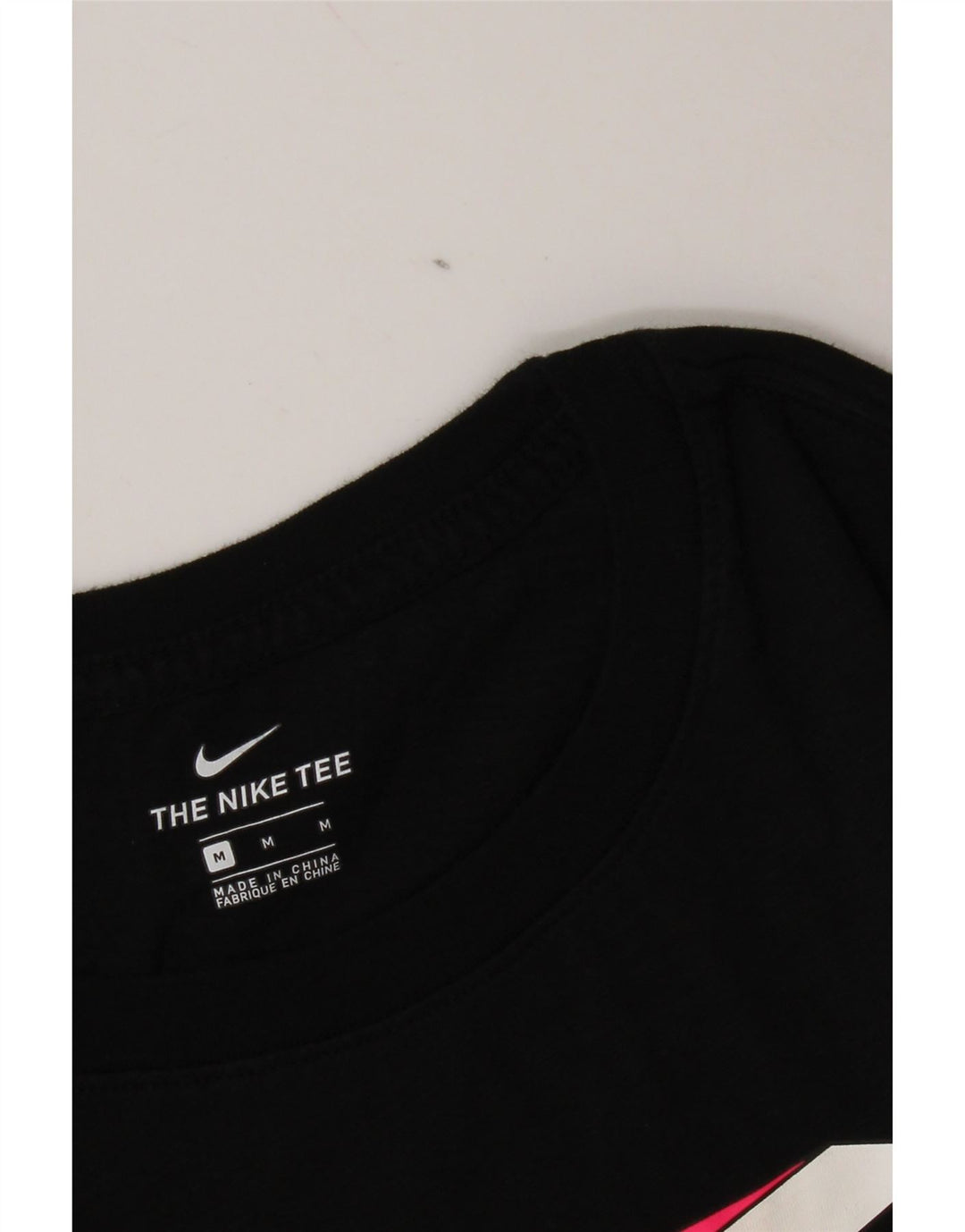 Nike Womens Graphic T-Shirt Top UK 14 Medium Black