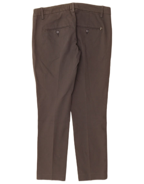 DONDUP Womens Slim Fit Chino Trousers W28 L28 Grey Cotton