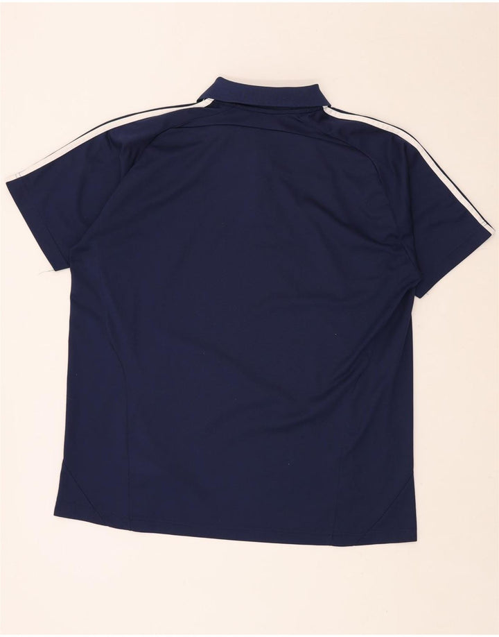 ADIDAS Mens Climalite Polo Shirt UK 46/48 XL Navy Blue Polyester
