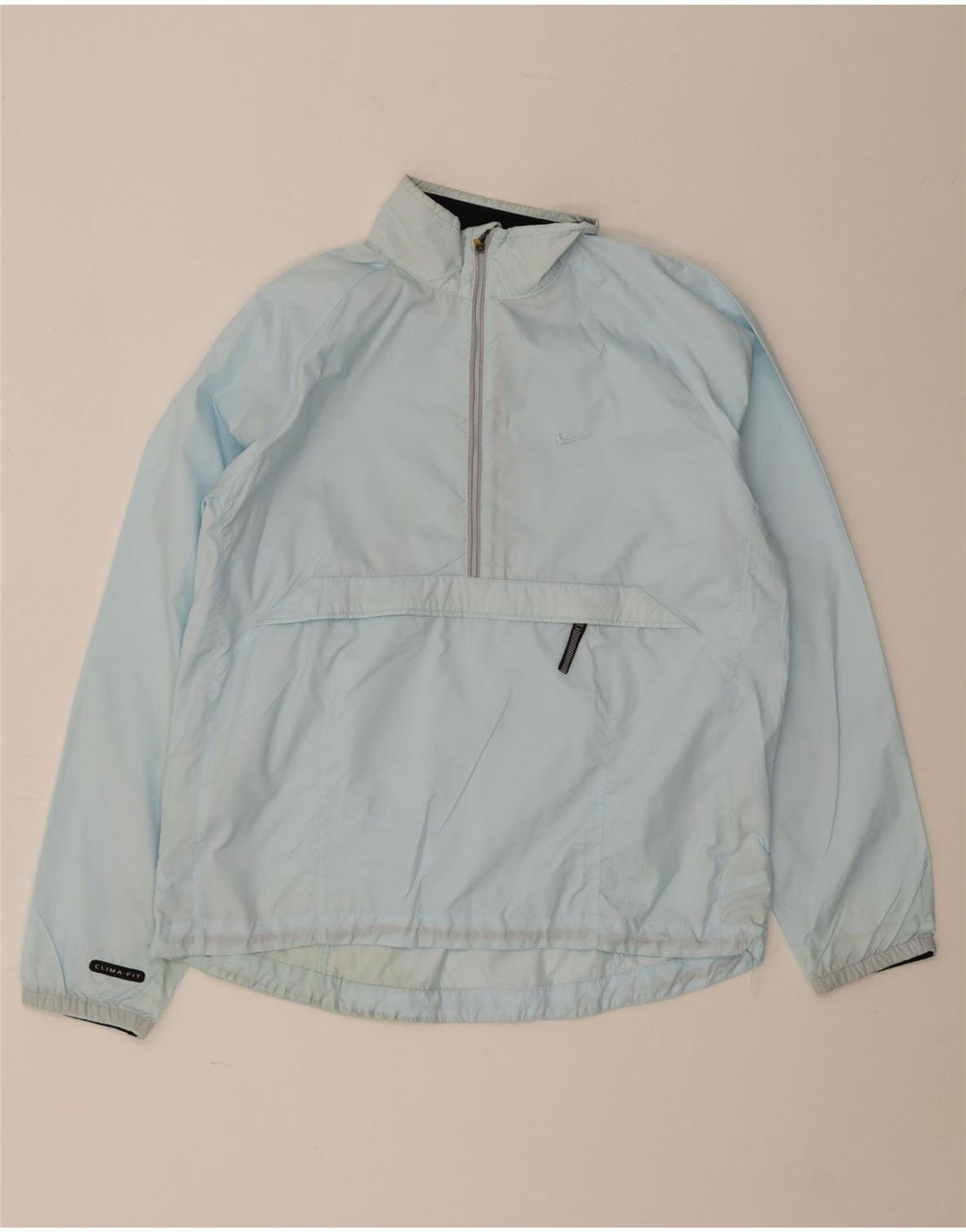 Nike Womens Pullover Tracksuit Top Jacket US 8/10 Medium Blue Polyester