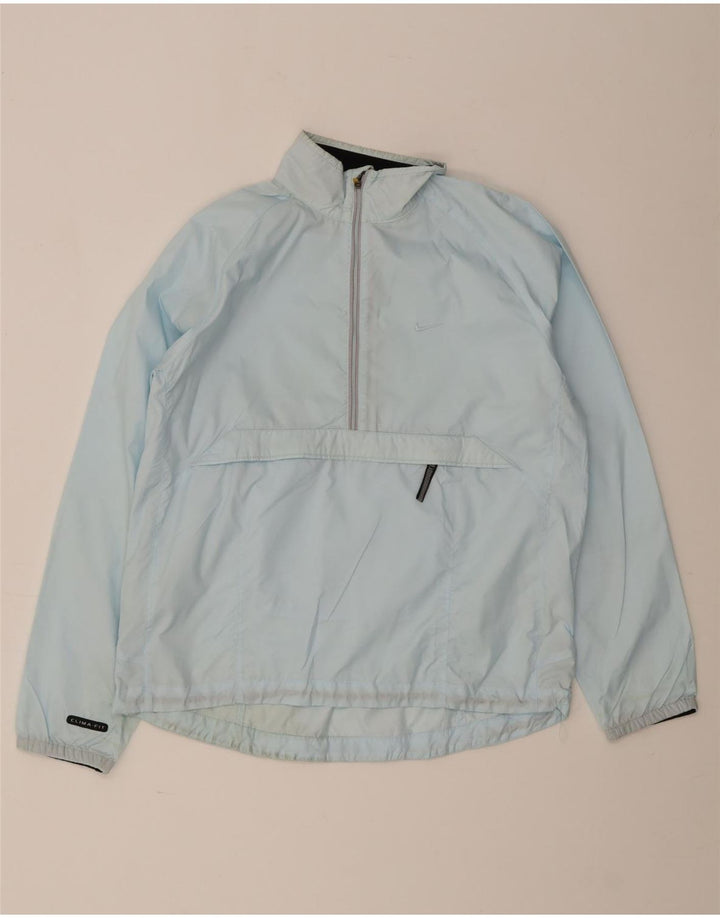 Nike Womens Pullover Tracksuit Top Jacket US 8/10 Medium Blue Polyester
