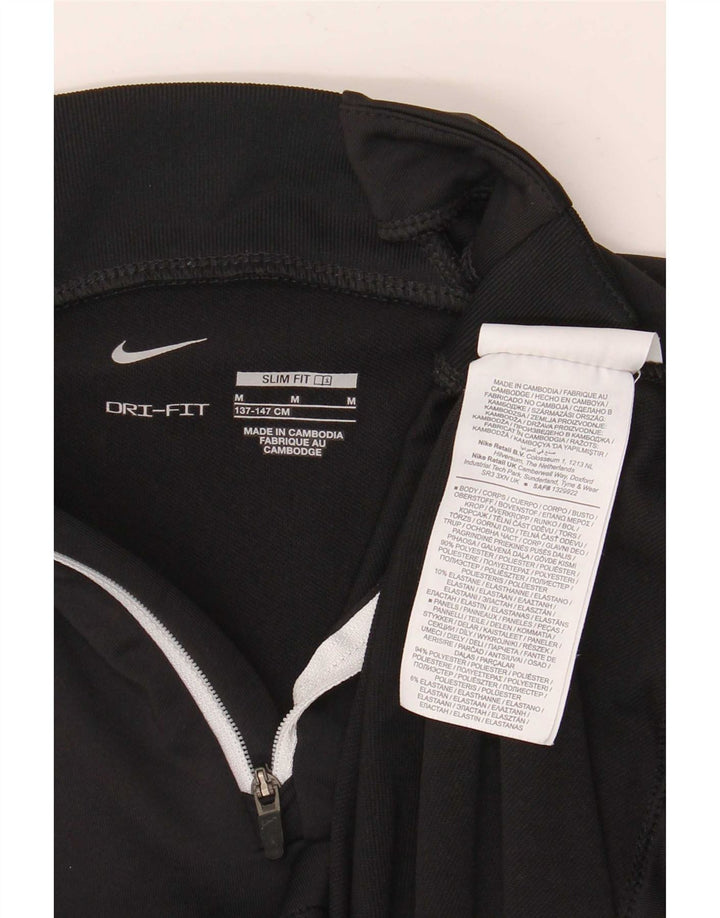 Nike Boys Dri Fit Slim Pullover Tracksuit Top 10-11 Years Medium Black