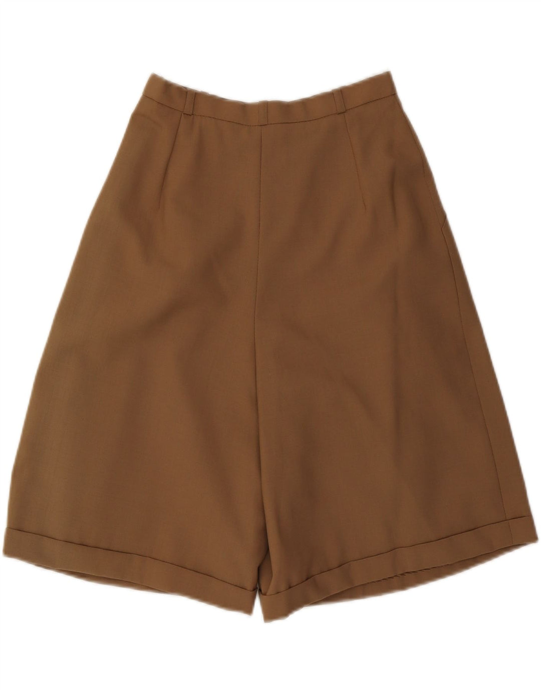VINTAGE Womens High Waist Chino Shorts IT 36 XS W24 Brown Polyester