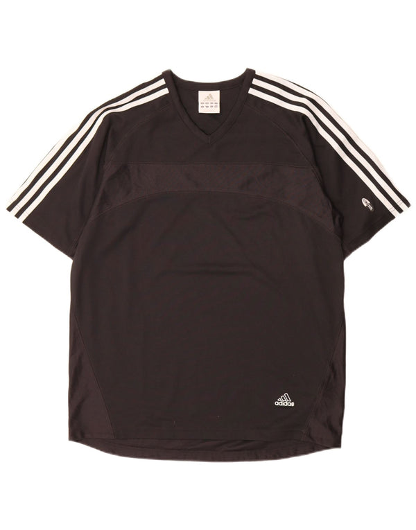 Adidas Mens Climacool T-Shirt Top Medium Black Colourblock Polyester