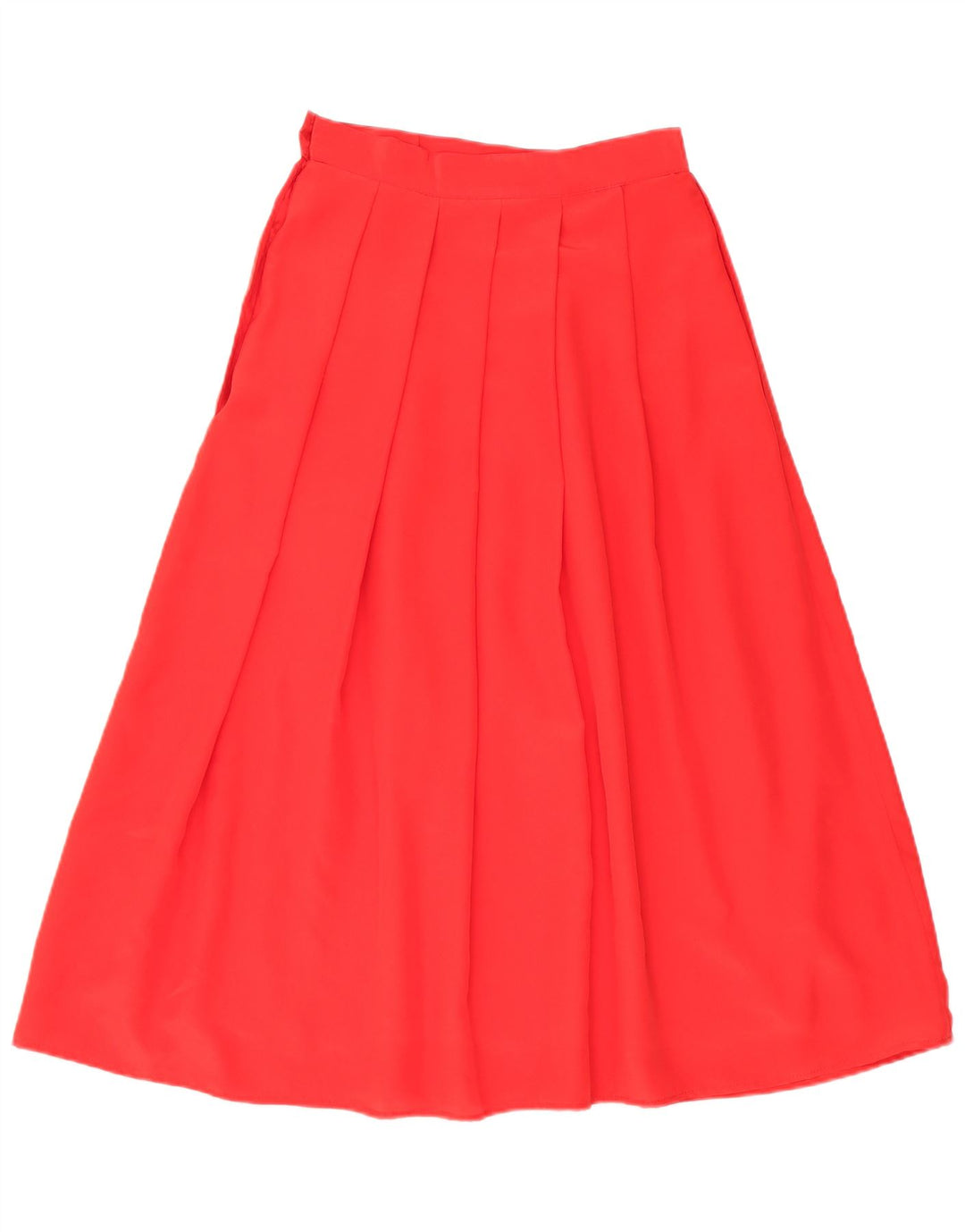 Libra Womens High Waist Pleated Skirt Medium W24 Red