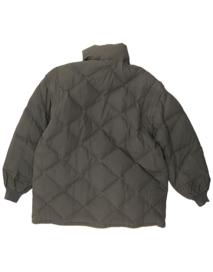 DOLOMITE Mens Hooded Reversible Padded Jacket UK 38 Medium Yellow