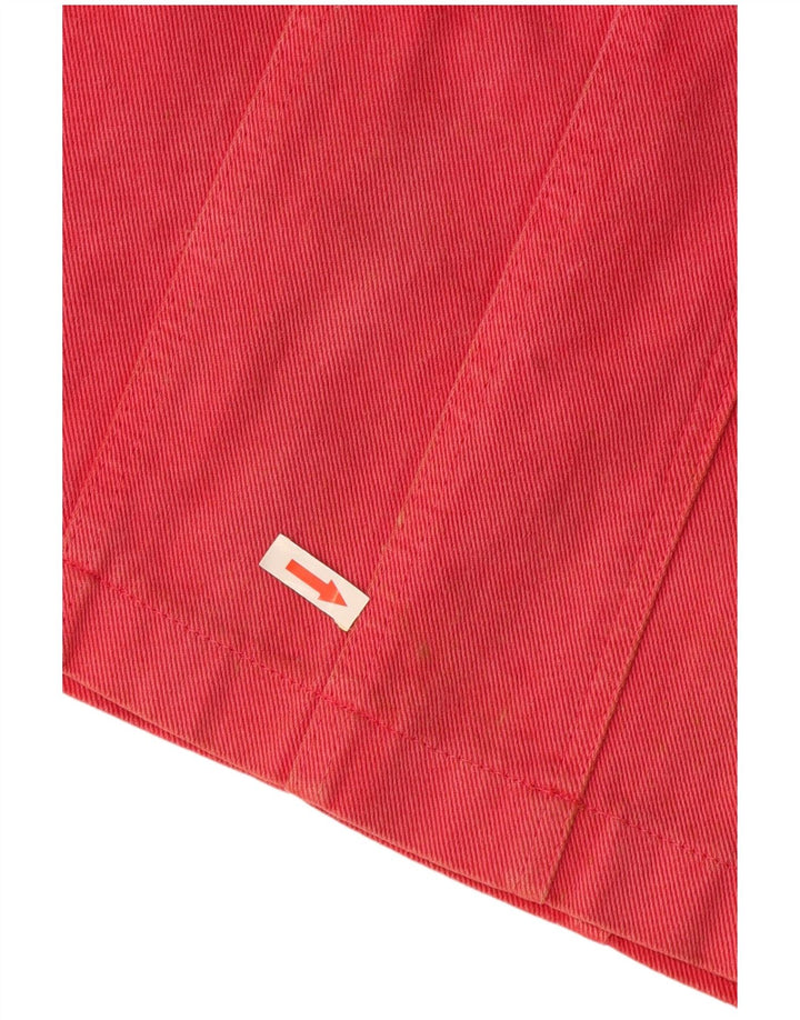 Blumarine Womens Denim Skirt IT 40 Small W27 Red Cotton