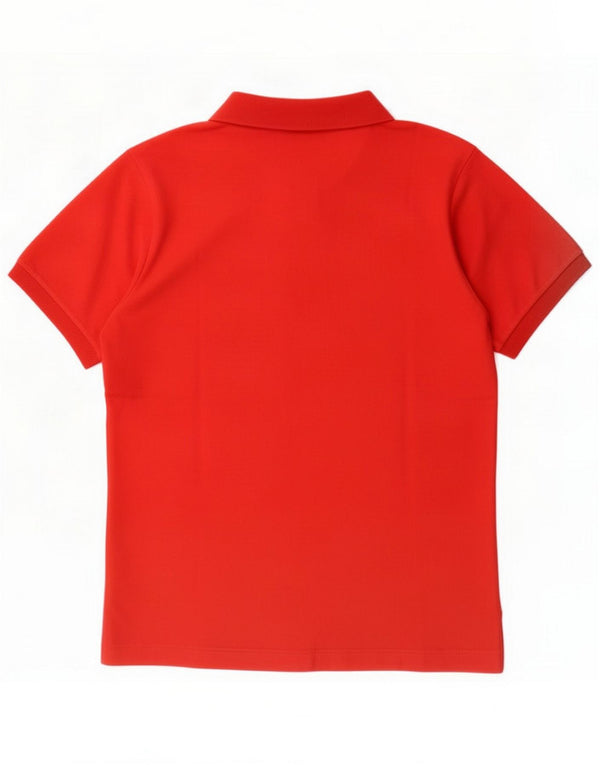Conte of Florence Mens Polo Shirt IT 46 Small Red Cotton