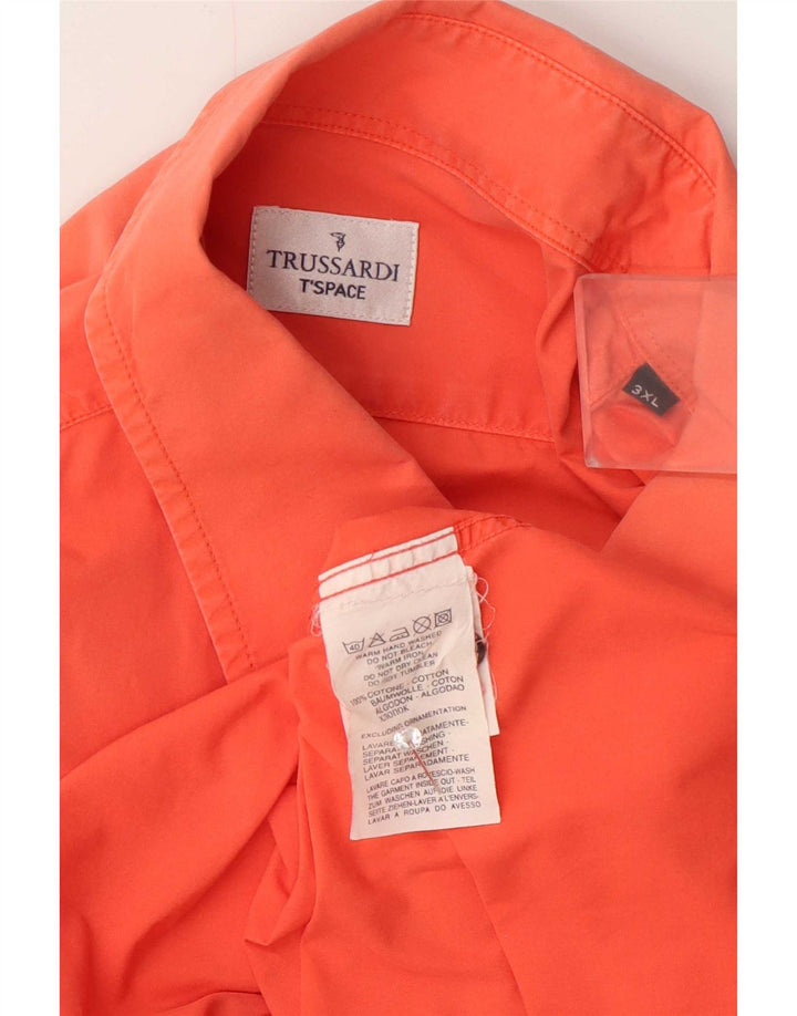 Trussardi Mens Shirt 3XL Pink Cotton
