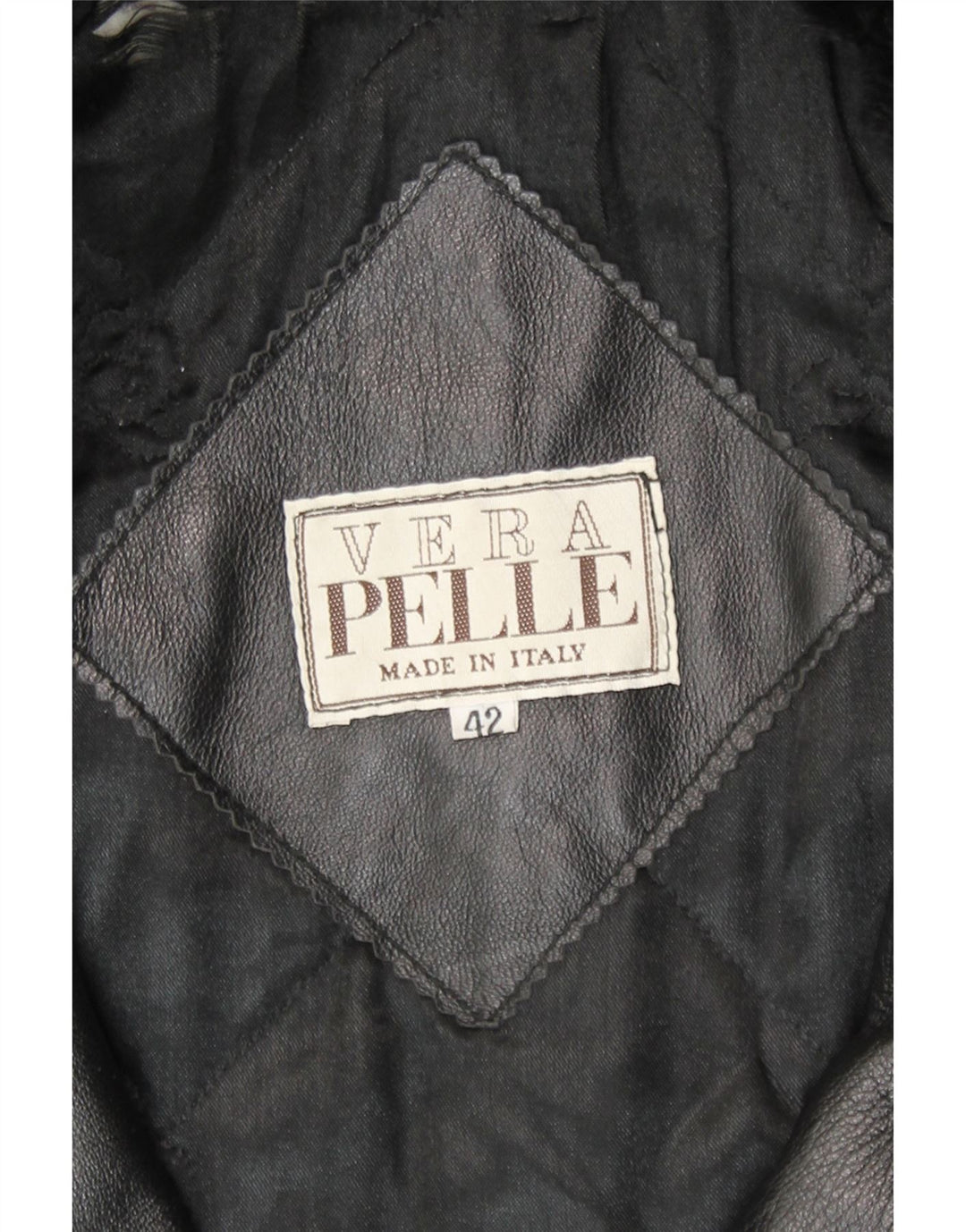 Vintage Womens Loose Fit Leather Coat IT 42 Medium Black Leather