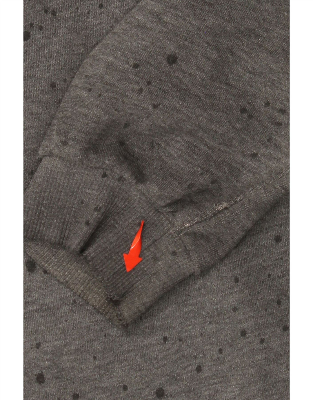 SUPERDRY Mens Graphic Hoodie Jumper XL Grey Spotted Cotton