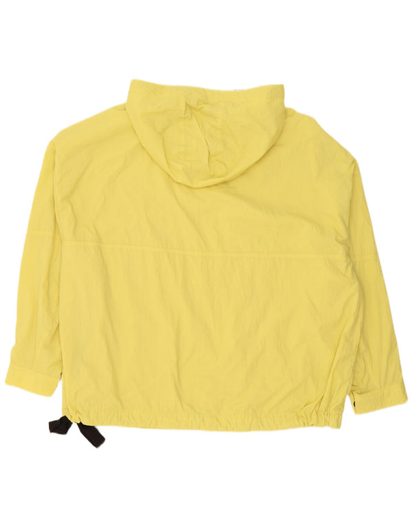 Calvin Klein Jeans Mens Loose Fit Hooded Rain Jacket UK 42 XL Yellow