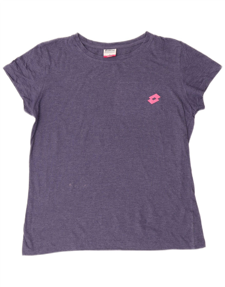 LOTTO Womens T-Shirt Top UK 14 Medium Blue