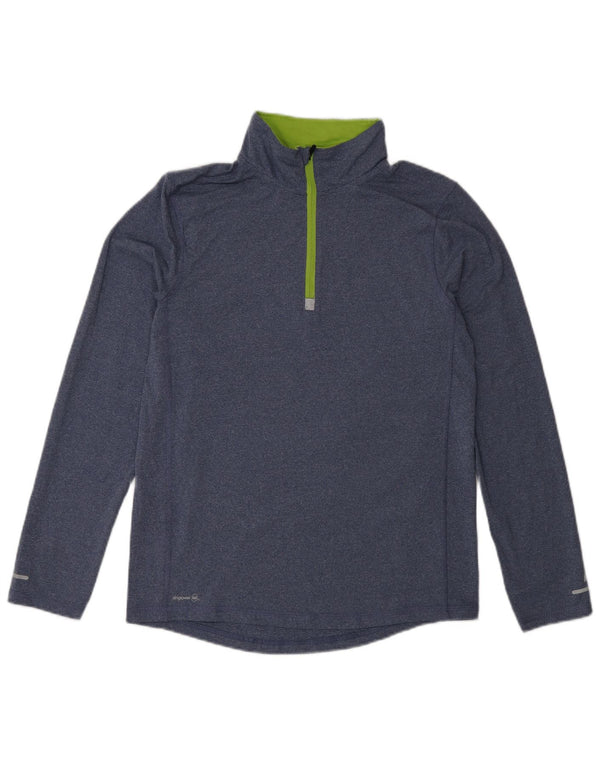 Russell Athletic Boys Pullover Tracksuit Top 15-16 Years 2XL Blue Flecked