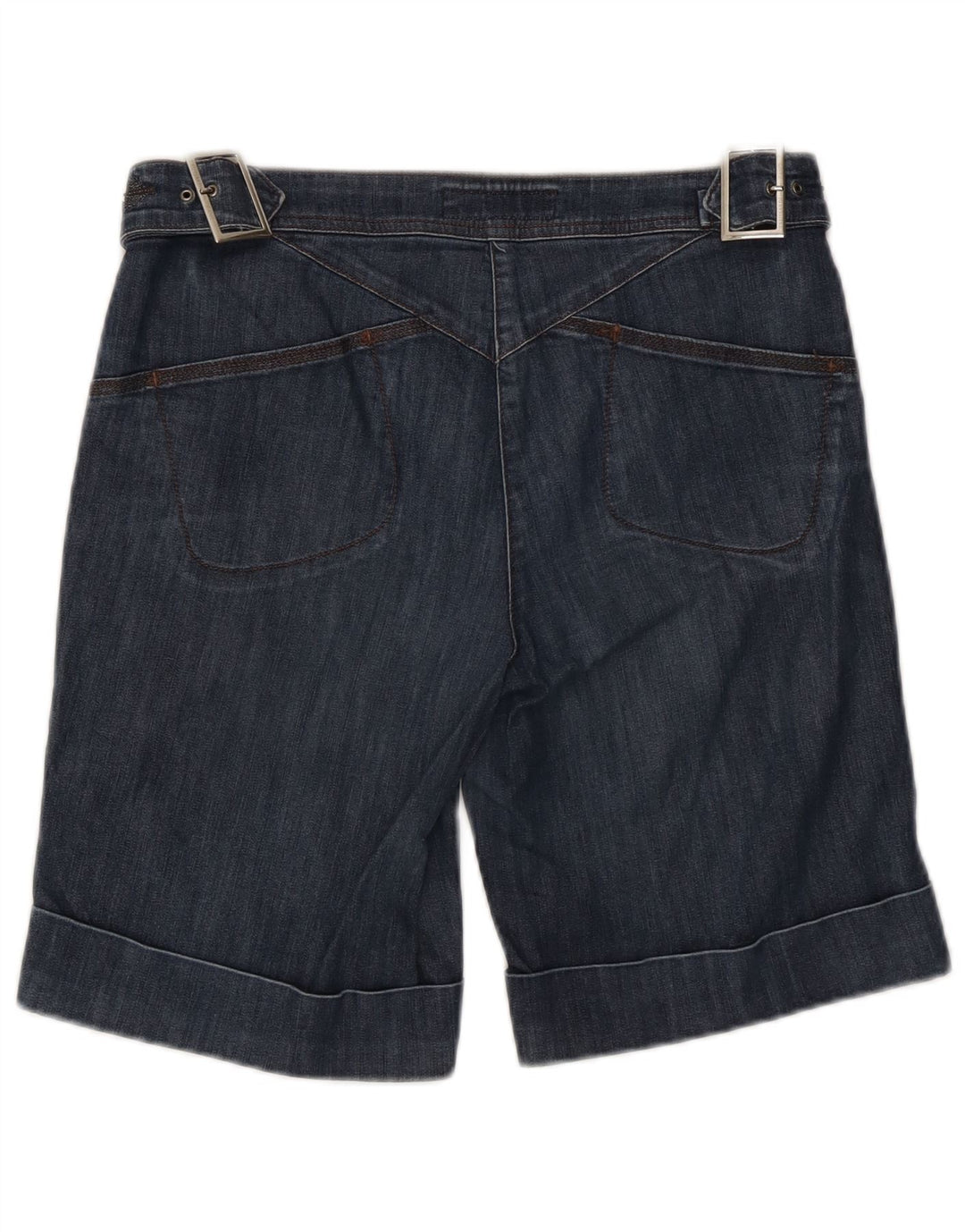 Trussardi Womens Denim Shorts W30 Medium Blue Cotton