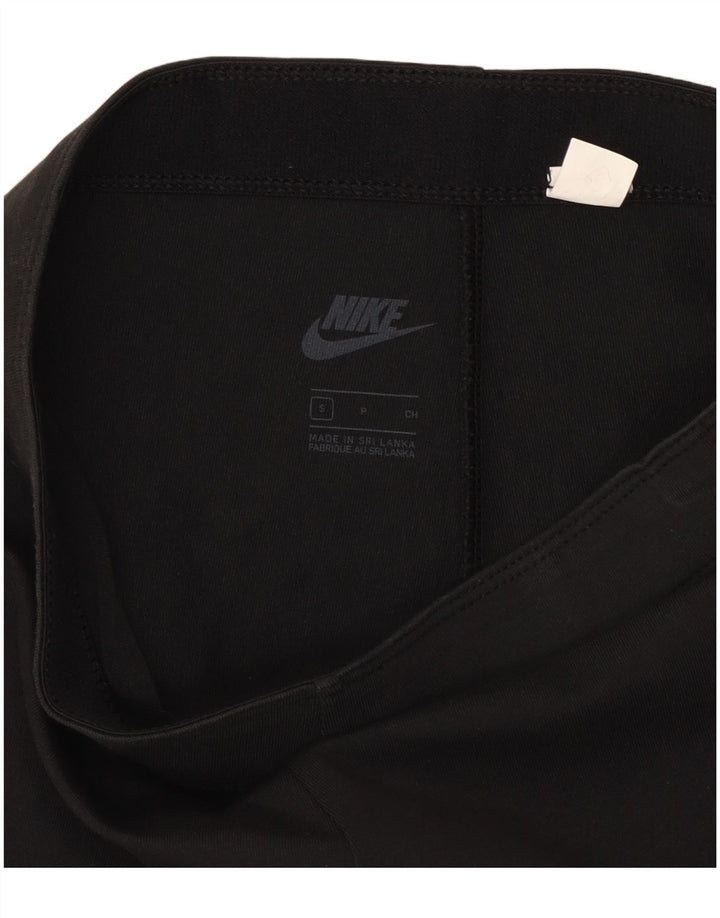 Nike Womens Graphic Leggings UK 10 Small  Black