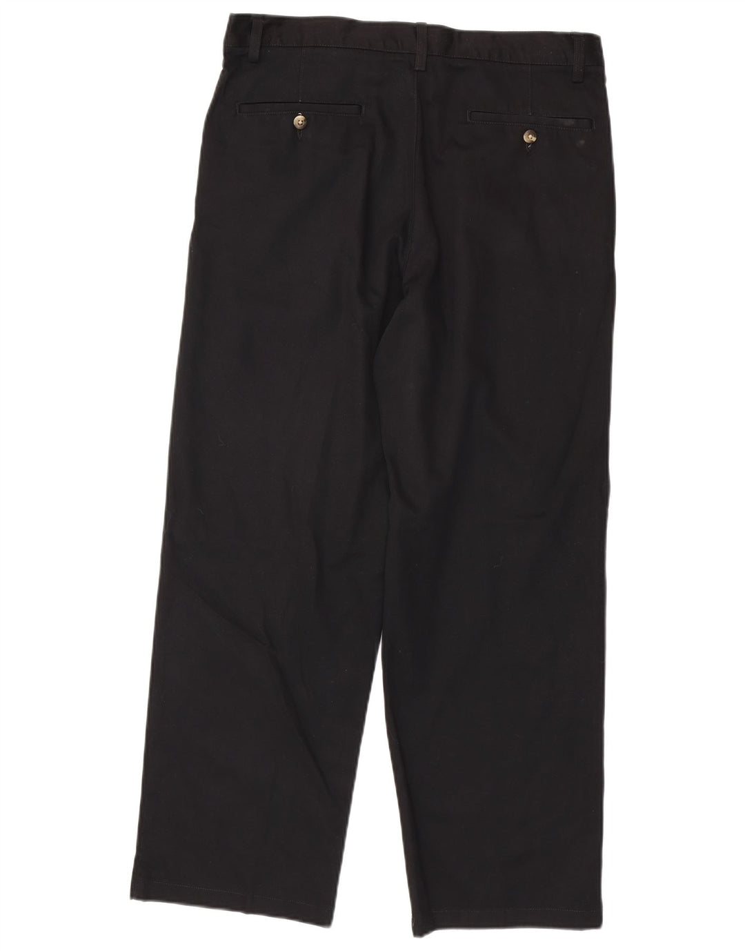 EDDIE BAUER Mens Pegged Chino Trousers W35 L30 Black Cotton
