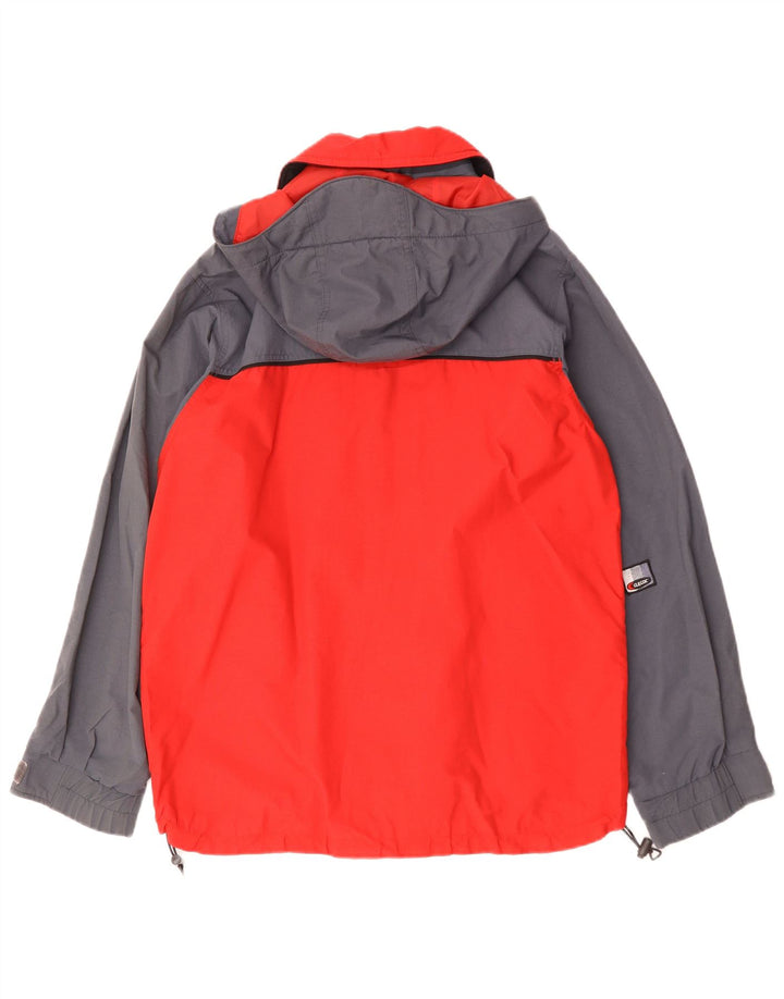 COLUMBIA Mens Interchange Windbreaker Jacket UK 36 Small Red Colourblock