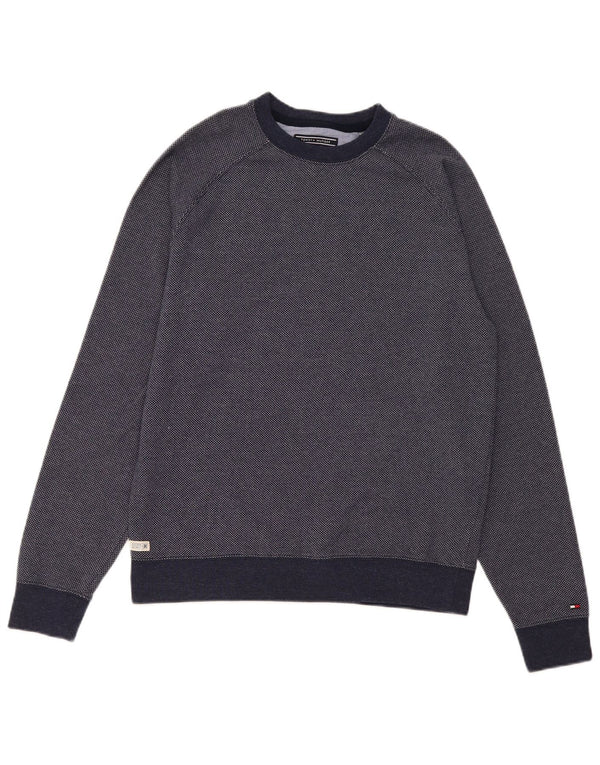 Tommy Hilfiger Mens Sweatshirt Jumper Medium Navy Blue Cotton