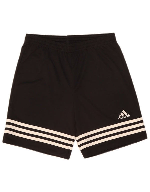 Adidas Boys Climalite Sport Shorts 11-12 Years Large Black Polyester