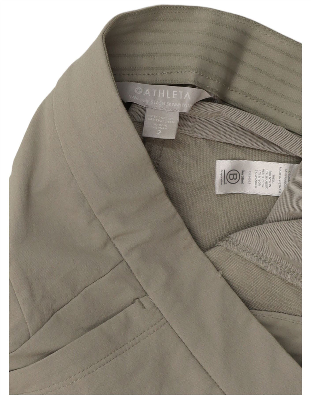 ATHLETA Womens Skinny Cargo Trousers US 2 XS W29 L29 Grey Nylon