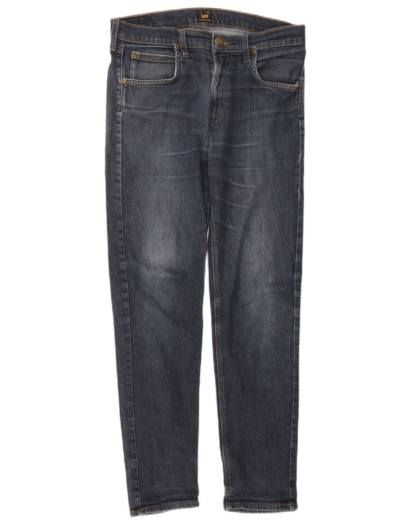 Lee Mens Arvin Slim Jeans W32 L32 Navy Blue Cotton