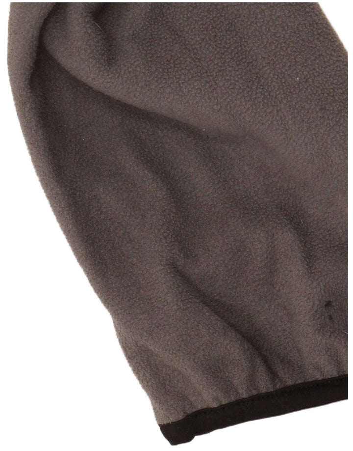 IZOD Mens Fleece Jacket UK 44 2XL Grey Colourblock Polyester