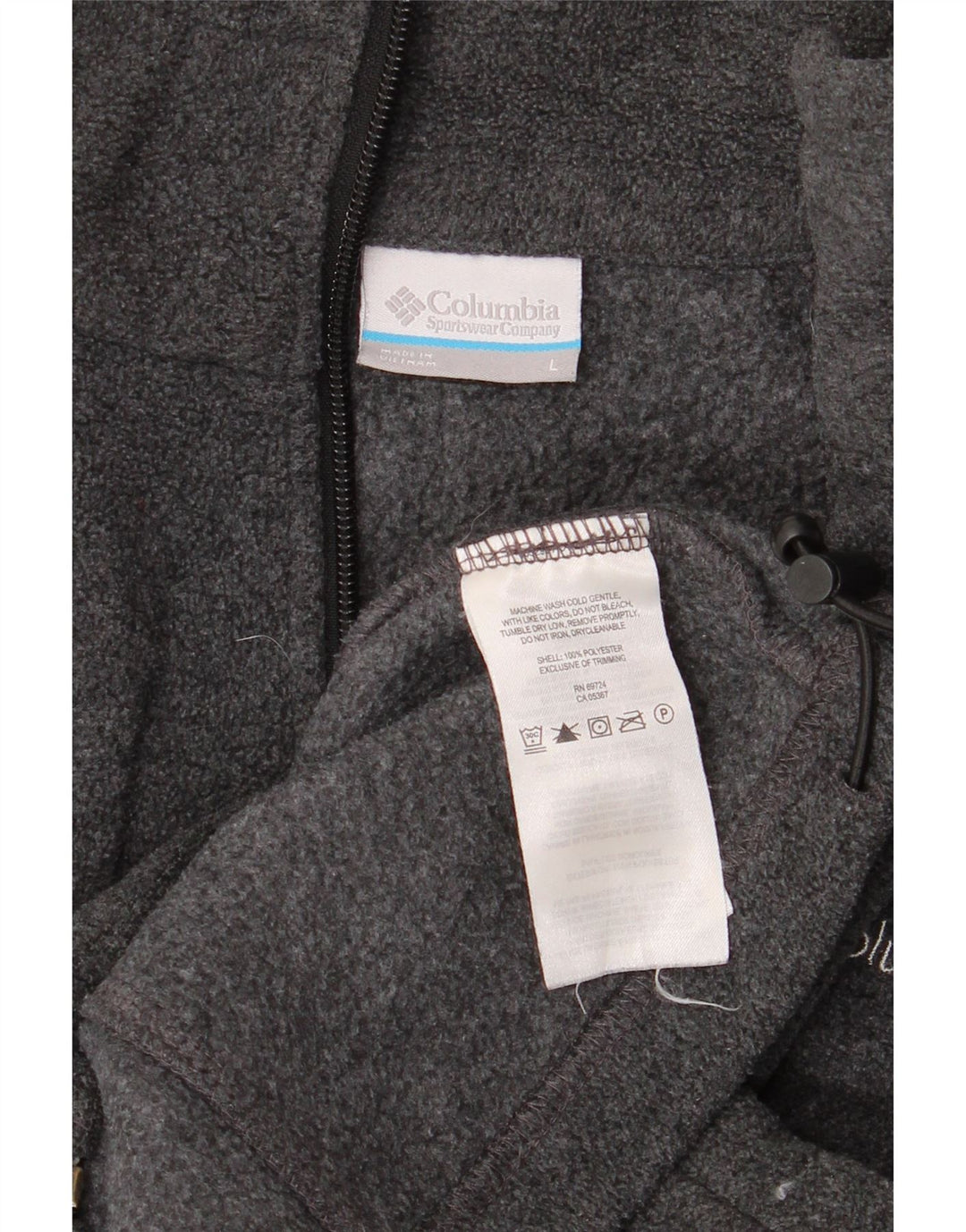 Columbia Womens Fleece Jacket UK 16 Large Grey Polyester