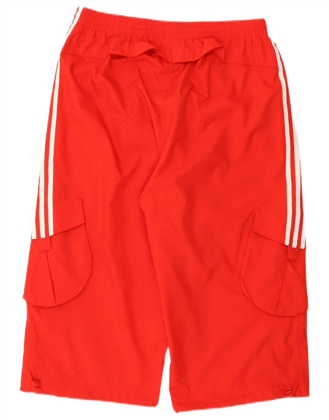 Adidas Mens Bermuda Cargo Sport Shorts Large Red Nylon