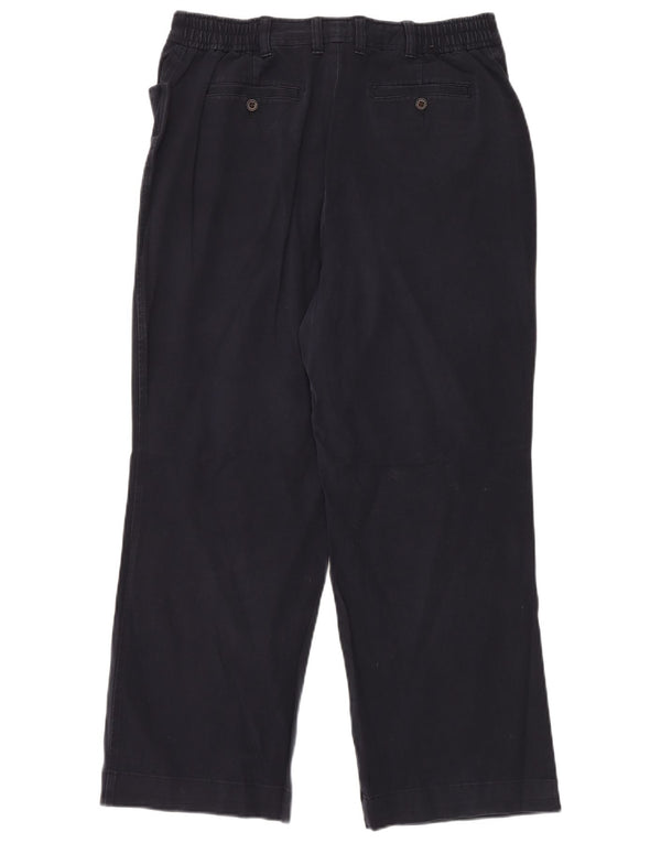 EDDIE BAUER Womens Blakely Fit Casual Trousers US 16 2XL W32 L32 Navy Blue