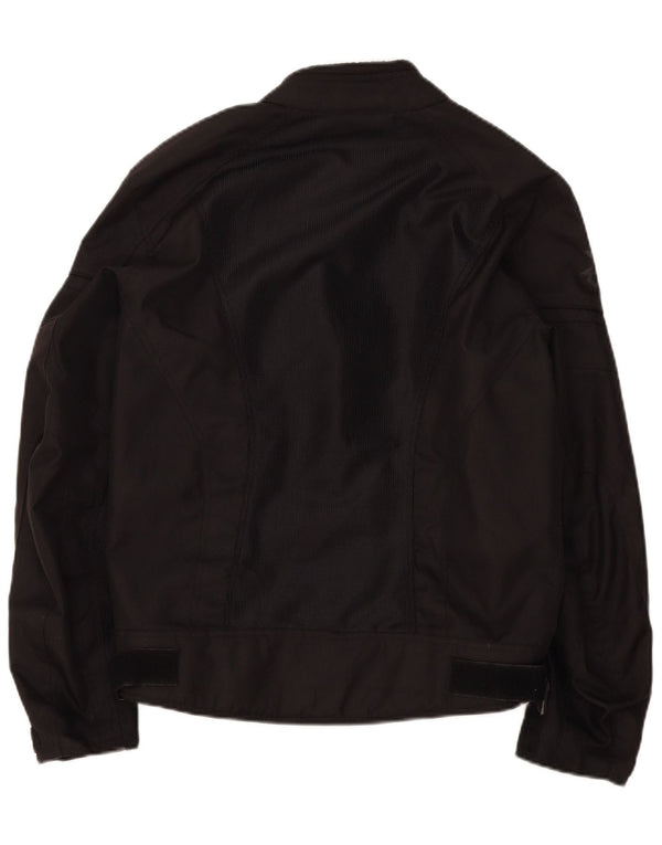 Course Mens Graphic Racer Jacket UK 38 Medium Black Polyester