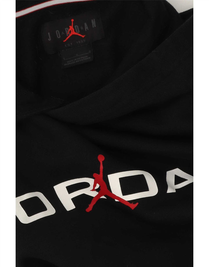 Jordan Mens Graphic Hoodie Jumper Large Black