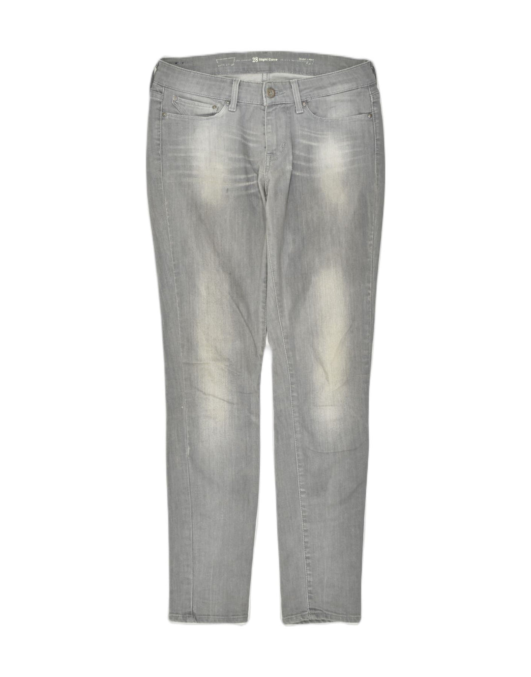 LEVI'S Womens Slightly Curvy Slim Jeans W32 L32 Grey Cotton | Vintage | Thrift | Second-Hand | Used Clothing | Messina Hembry 