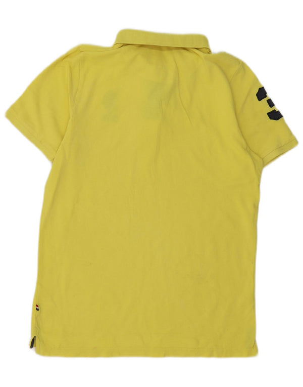 U.S. Polo Assn. Boys Graphic Polo Shirt 14-15 Years Yellow Cotton