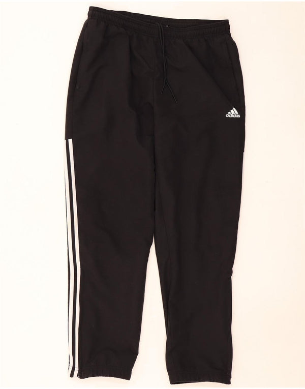 ADIDAS Mens Tracksuit Trousers Large  Black Polyester