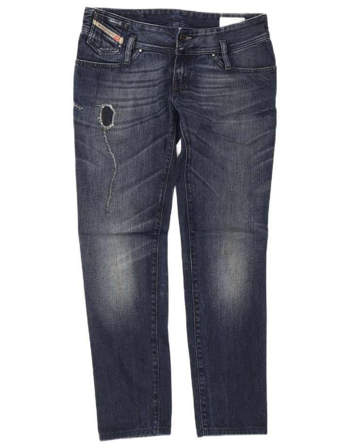 DIESEL Womens Distressed Slim Jeans W29 L32  Blue Cotton