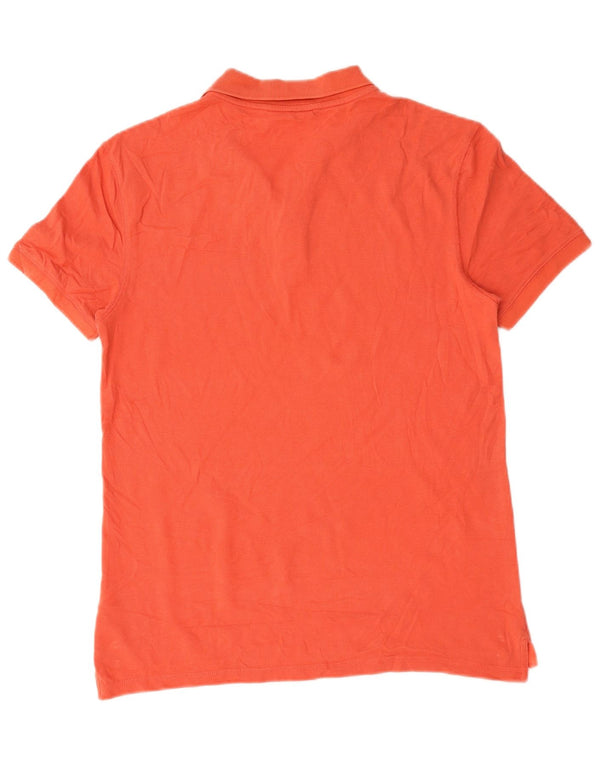 Calvin Klein Jeans Mens Regular Fit Polo Shirt Medium Orange Cotton