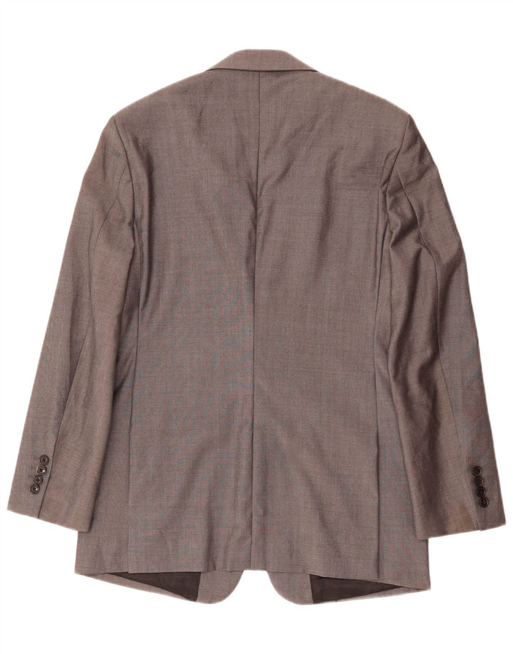 Reiss Mens 2 Button Blazer Jacket UK 38 Medium Grey Wool