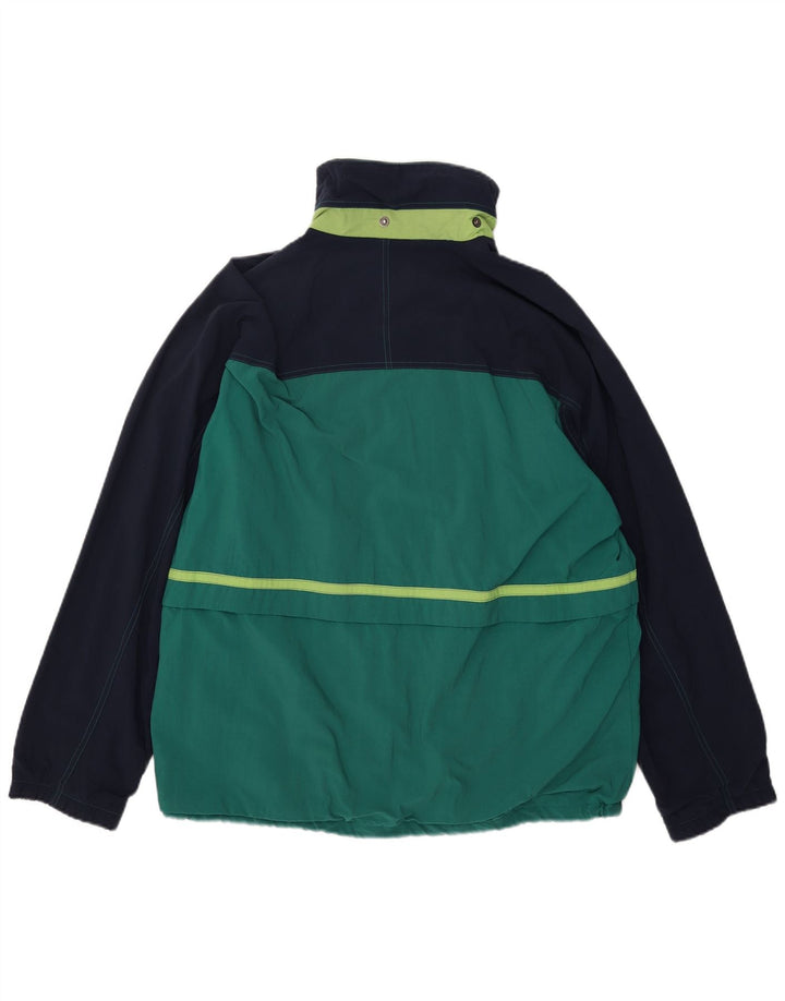 Lotto Mens Windbreaker Jacket Large Green Colourblock