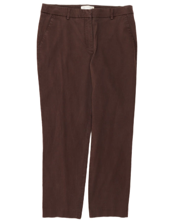 Trussardi Womens Straight Chino Trousers IT 48 Medium W32 L26 Brown Lyocell