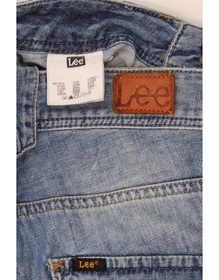 Lee Womens Chazey Cargo Denim Shorts W27 Small Blue Cotton