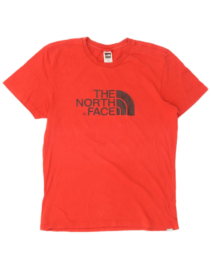 The North Face Mens Graphic T-Shirt Top Medium Red Cotton