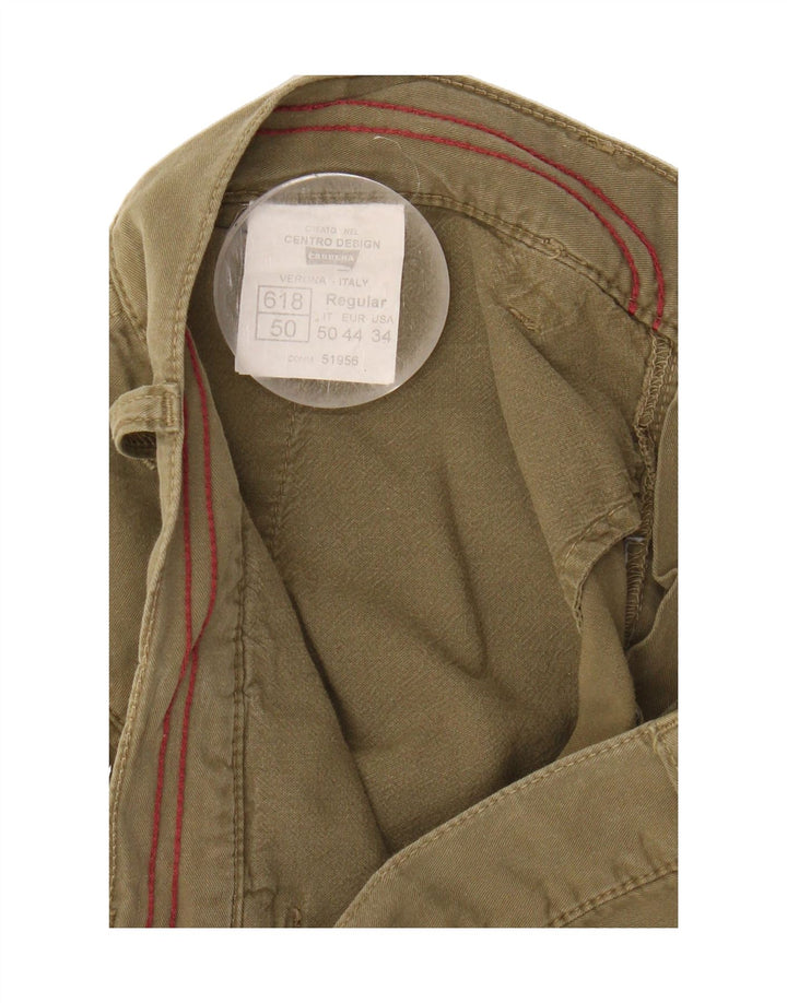 CARRERA Mens 618 Regular Cargo Shorts IT 50 Large W34  Khaki Cotton Vintage Carrera and Second-Hand Carrera from Messina Hembry 