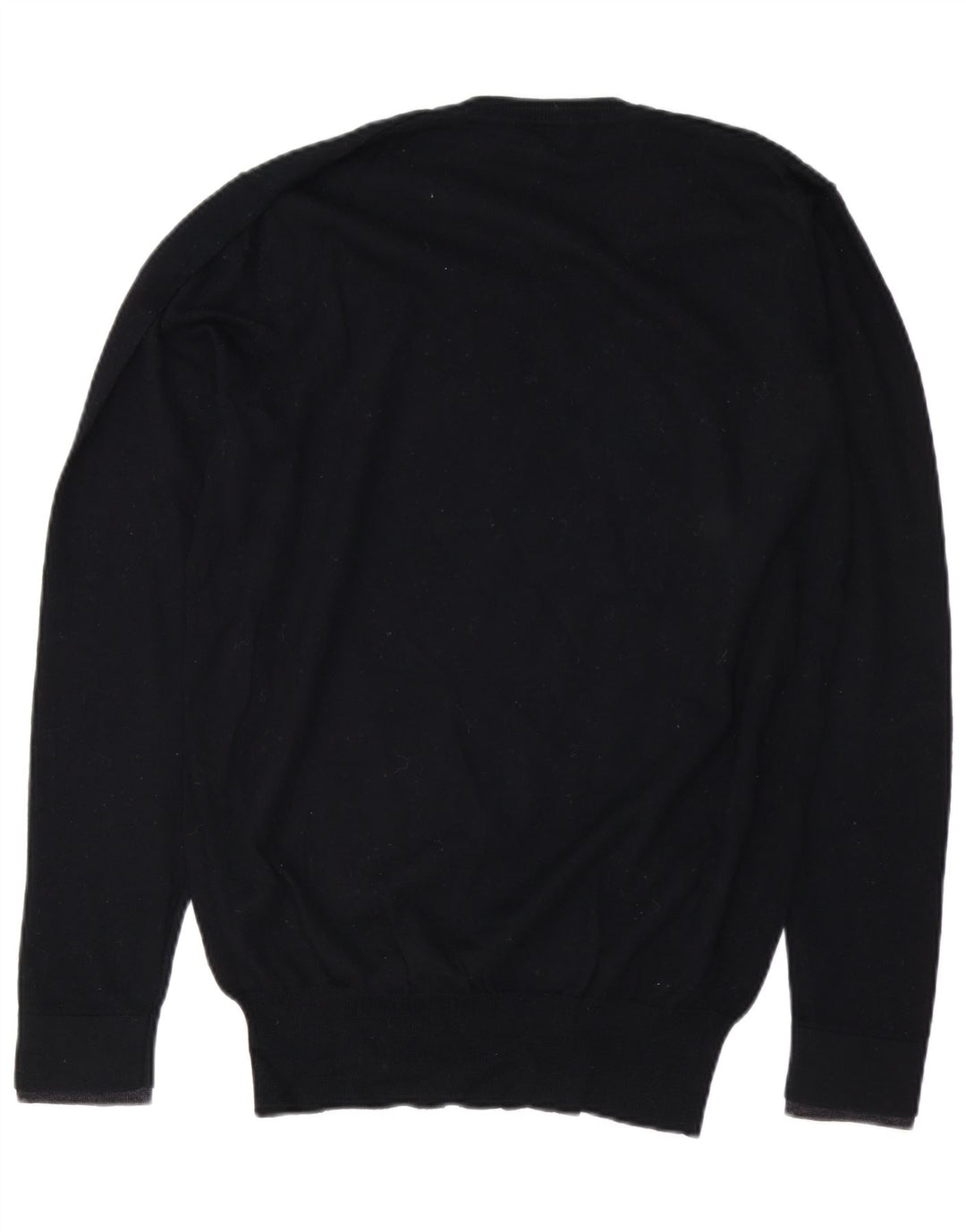PAUL SMITH Mens V-Neck Jumper Sweater Large Black Merino Wool