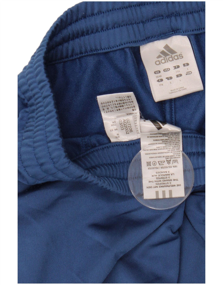 Adidas Mens Tracksuit Trousers Medium Blue Polyester