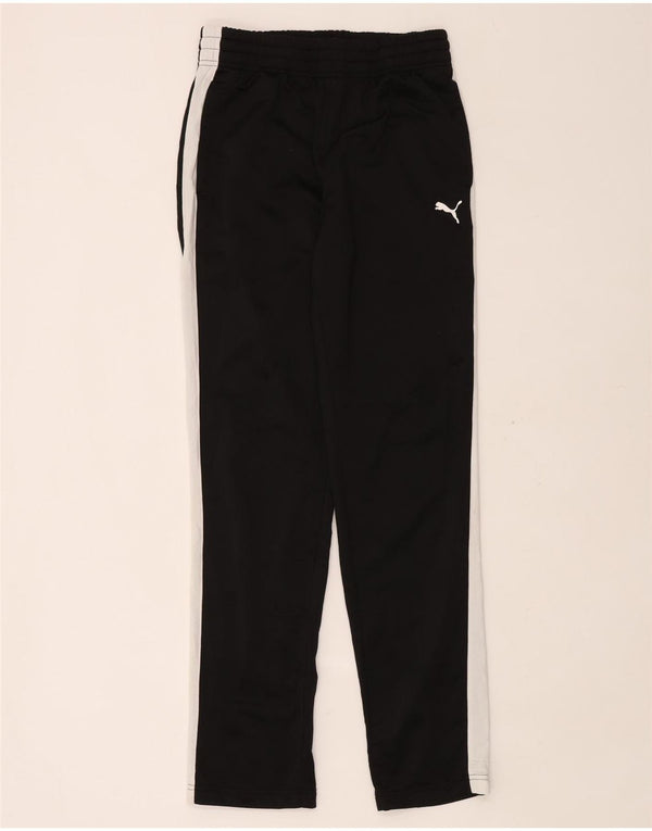PUMA Mens Tracksuit Trousers Medium  Black Colourblock