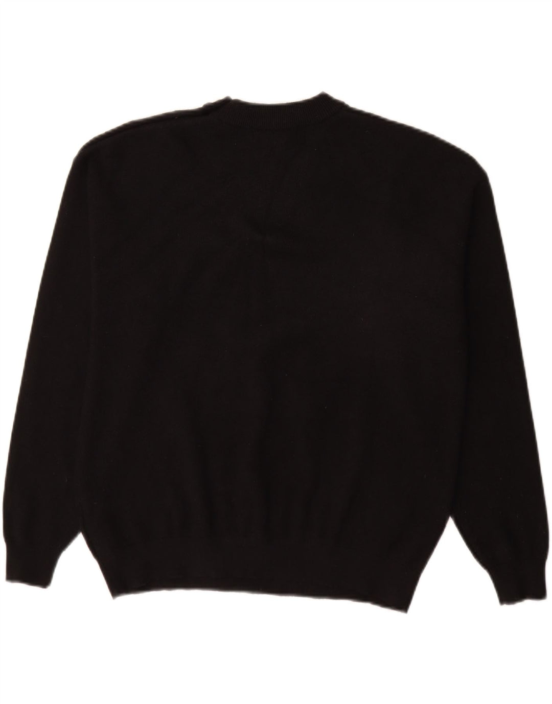 Marks & Spencer Womens Crew Neck Jumper Sweater UK 14 Medium Black Viscose