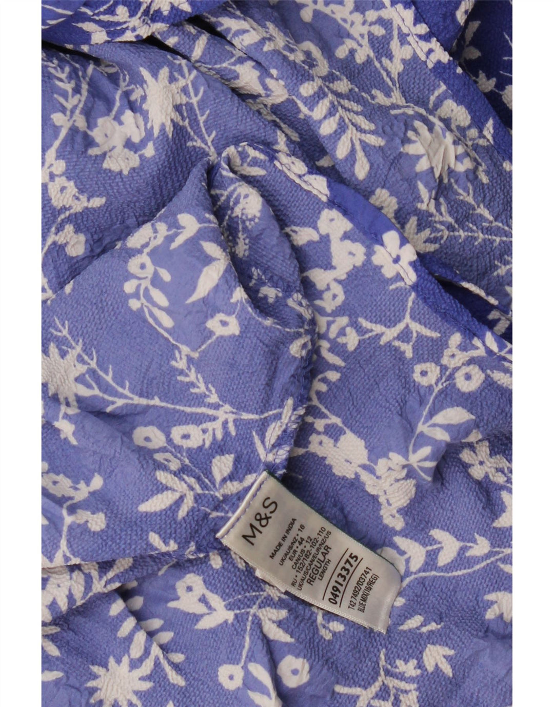 MARKS & SPENCER Womens Regular Maxi Dress UK 16 Large Blue Floral
