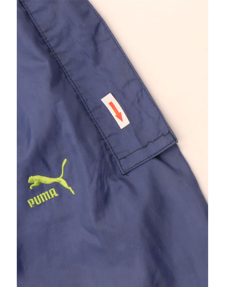 Puma Mens Tracksuit Trousers Small  Navy Blue Polyamide
